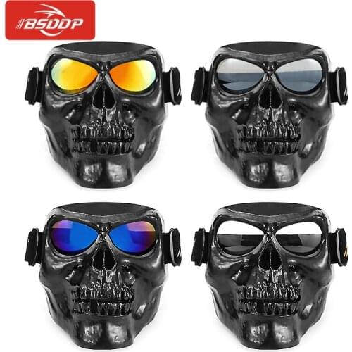 Motorcycle Skull CS Face Mask Ski Bike Outdoor Sports Wear shield mask helmet glasses For Ducati For Yamaha for kawasaki for KTM