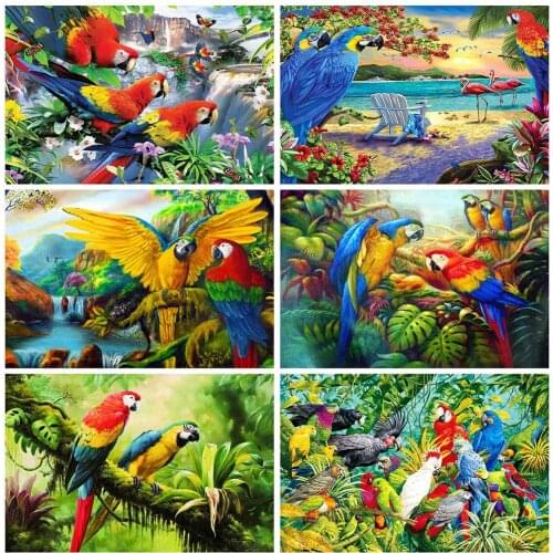 14/18/22/25/28CT Only 11CT printing Cross Stitch Animals Embroidery Bird Home Decoration Cross Stitch kit