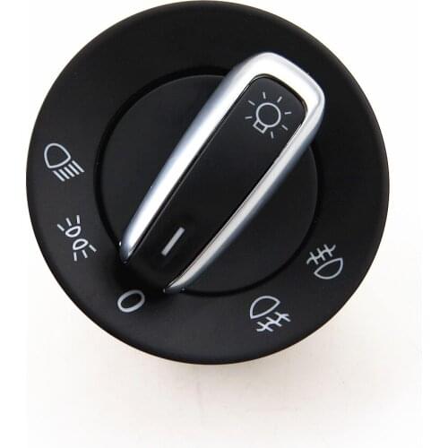 READXT Car Chrome Headlight Fog Lamp Control Knob Switch For Passat B6 B7 Golf 5 MK5 6 MK6 Tiguan CADDY Seat ALHAMBRA 5ND941431A