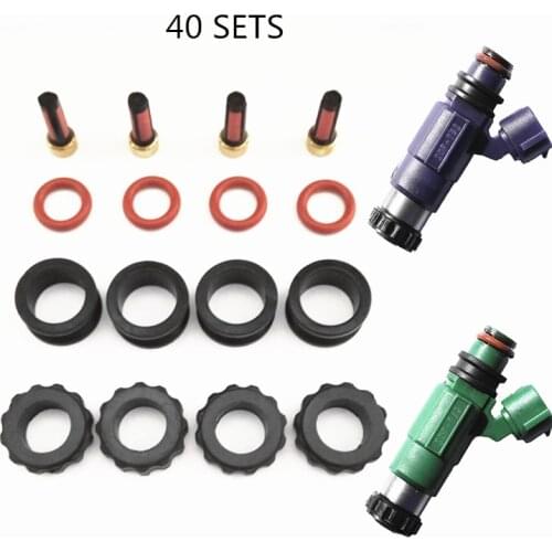 Free shipping 40set fuel injector repair kit service kit for Mazda Premasi 1999 FP 1.8 protege 2.0 injector set (AY-RK066)