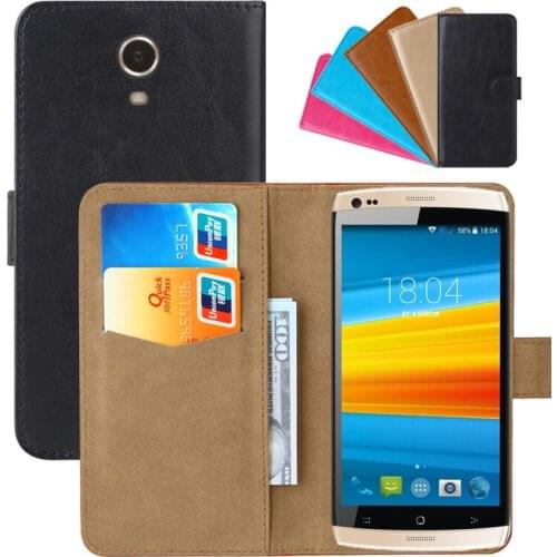 Luxury Wallet Case For DEXP Ixion MS450 Born PU Leather Retro Flip Cover Magnetic Fashion Cases Strap