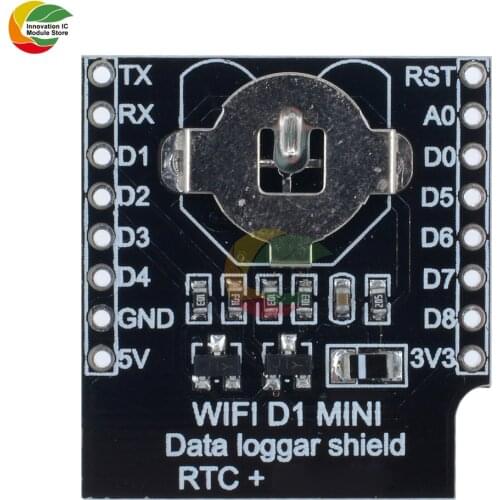 WeMos D1 Mini WiFi Board Micro SD Card Slot Data Logger Shield RTC DS1307 Real Time Clock Module for Arduino Raspberry