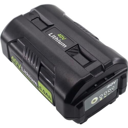 40V 6.0Ah Li-ion Replacement Battery OP4026 OP4040 for Ryobi RY40200 RY40403 RY4050 Collection Cordless Power Tools Battery