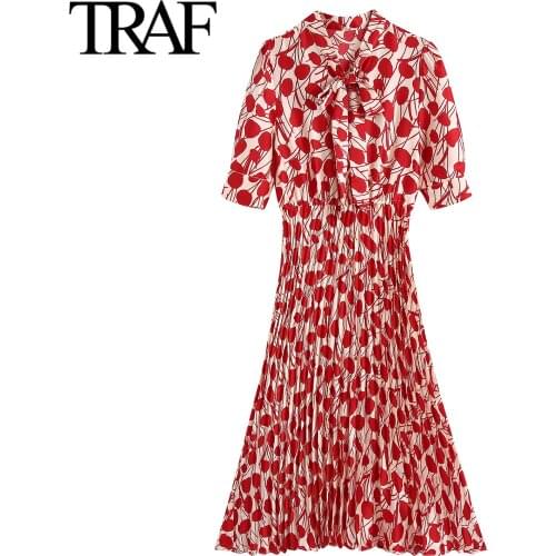 Летние платья с коротким рукавом TRAF China At AliExpress