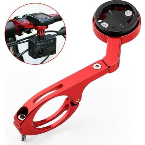 Bicycle Computer Camera Extension Mount Holder MTB Bike Garmin Edge Stopwatch GPS Holder Handlebar Bike Bracket Rack Parts