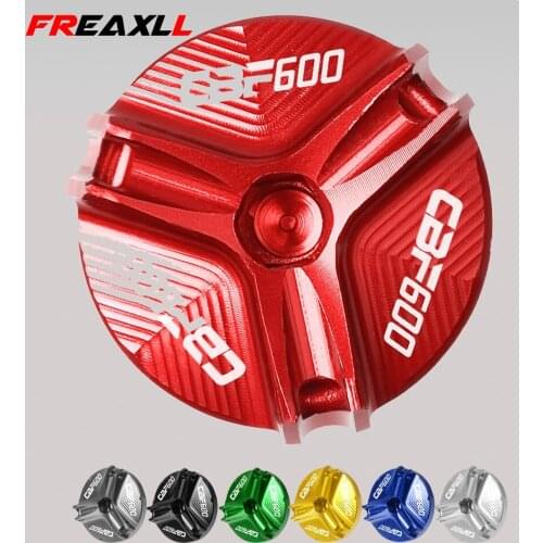 For Honda CBF600/SA CBF 600 2010 2011 2012 2013 2014 2015 2016 M20*2.5 Engine Oil Filter Cup Plug Cover Screw With Logo CBF600