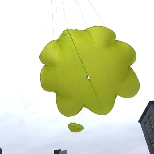 High quality 6-8kg Model aircraft nylon parachute Ejection Umbrella with lanyard for FPV Drone outdoor uav landing protection