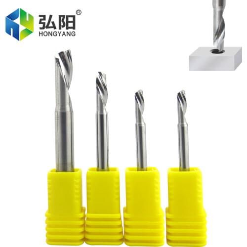 1 3D CNC Milling Cutter Bit, Single-Edged Router Planer Head Spiral End Mill, Used For Woodworking Metal Aluminum Carving Knife