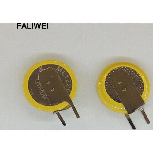 10pcs/lot ML1220 1220 Soldering foot Rechargeable 3V battery good quality