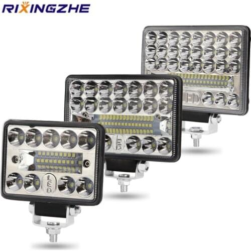 2PCS 144W led bar LED LED Work Light Bar Fog lights 3030 LED 48SMD For Tlight bar for truck 4x4 Car Led Headlights Spot work bar