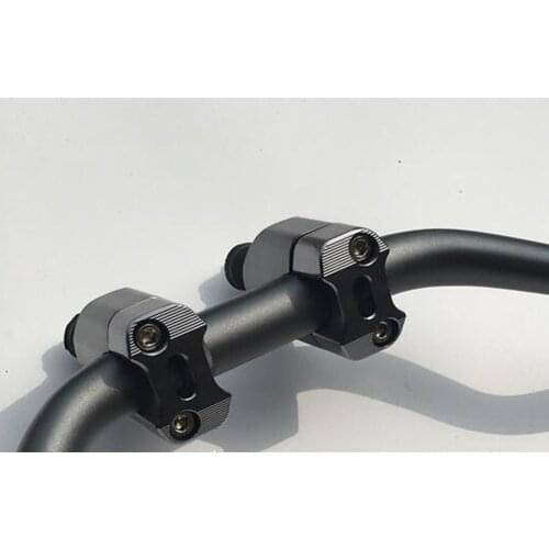 2pcs Motorcycle Handlebar Riser CNC Aluminum Bar Clamps Mount For Dirt Bike Scooters, (28mm, 1 1/8inch)