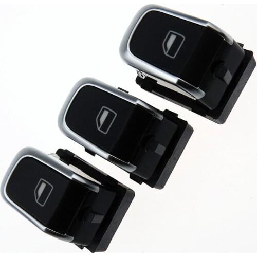 3 Pcs Electric Power Window Side Glass Control Switch Button For Q3 C7 A7 RS7 RS6 A8 A6 S6 4GD959855 4GD9598555PR 8KD959855A