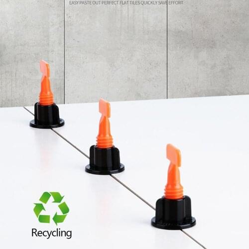 4pcs/set Reusable Tile Leveling System Keyed Floor Wall Tile Spacers Non-slip Tile Leveling Alignment Wedges Spacer