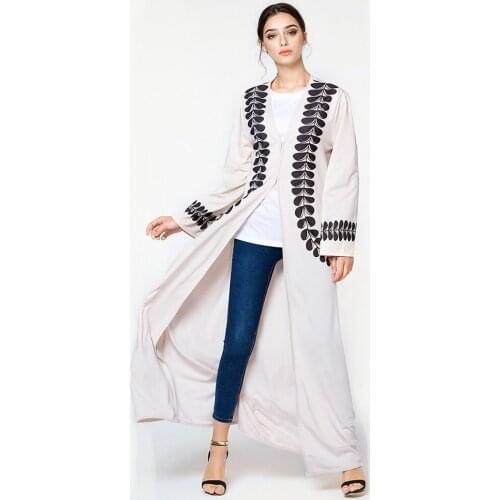 Abaya Dubai European American Muslim dress Arab Turkey Hot Spot Fashion Cardigan Printed Robe Long Skirt