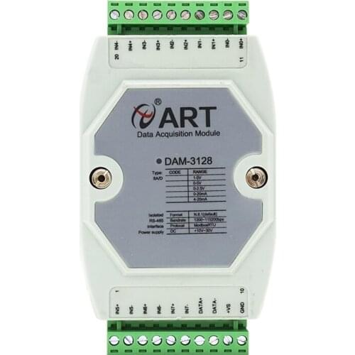 DAM3128 Analog to RS485 Module Analog Acquisition Module 0-5V Voltage and Current 4-20ma Input