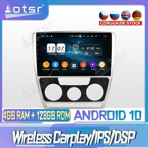 Android 10 PX6 128G For SKODA Octavia 2007 2008 2009 DVD GPS Navigation Auto Radio Stereo Video Multimedia Player HeadUnit 2din
