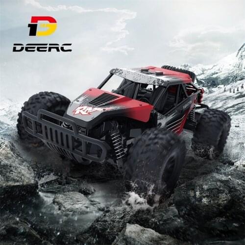 DEERC Rc Car High Speed Climbing Rock Crawler Mobil Remote Control 2.4G 4WD Off Road Vehicle Drift Toy Gift for Boys Kids DE37