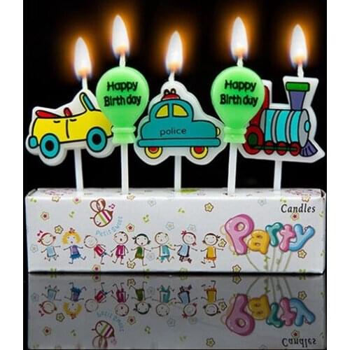 [RainLoong] Art Candle For Happy Birthday Party Cake Candle Decoration