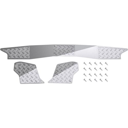 Metal Rear Bumper Skid Plate Anti-Skid Plate For Traxxas TRX4 2021 Ford Bronco 1/10 RC Cawler Car Upgrade Parts