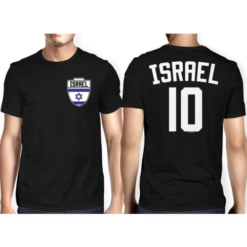 2019 Newest Letter Print Cartoon Israel Soccers Footballer Sporter Crest Countrywholesale T Shirts