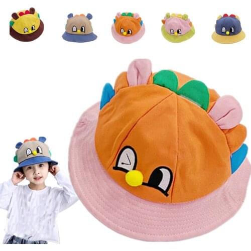 1PC 5Colors Summer New - style Children Bucket Casual Kids Outdoor UV Protection Sun Cap Infant Toddler Panama Caps