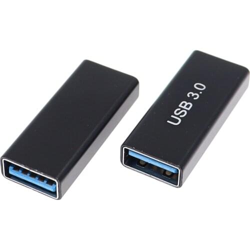 USB 3.0 Type A Female to A Female Connector Adapter AF to AF Coupler F/F Gender Changer Extender Converter for Laptop