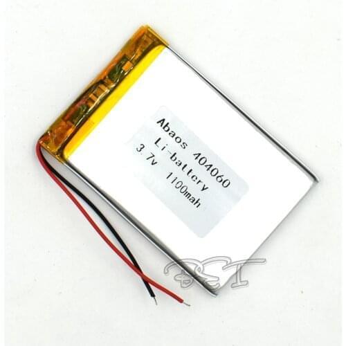 3.7V 1100mAh Rechargeable Li-Polymer 404060 Li-ion Lithium Cell Battery For MP3 MP4 Game Player Mouse PSP Lampe speaker toys
