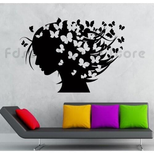 A generation of carved creative beauty hairdressing pattern stickers home decoration beauty shop barber shop beauty salon F488