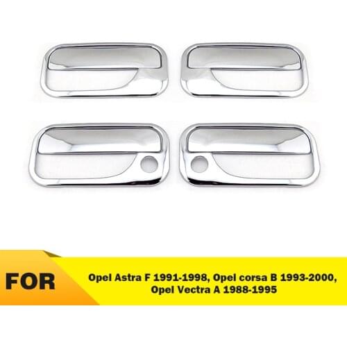 Car molding Plated auto Door Handle Cover Trim For Opel Astra F Corsa B Vectra A 1991-2000