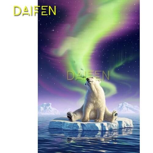 Full Round Diamond mosaic aurora 5D DIY Diamond embroidery Cross stitch Ice cubes kiss Full Square Diamond painting Polar bear