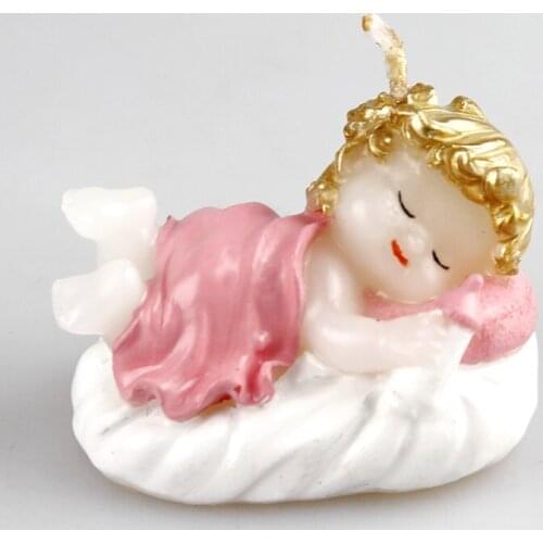 Silicone Mold Cake Candle Birthday Candles Sleeping Babe Fondant Cake Decorations Aroma Stone Wishing Angel Birth Baby 001 PRZY