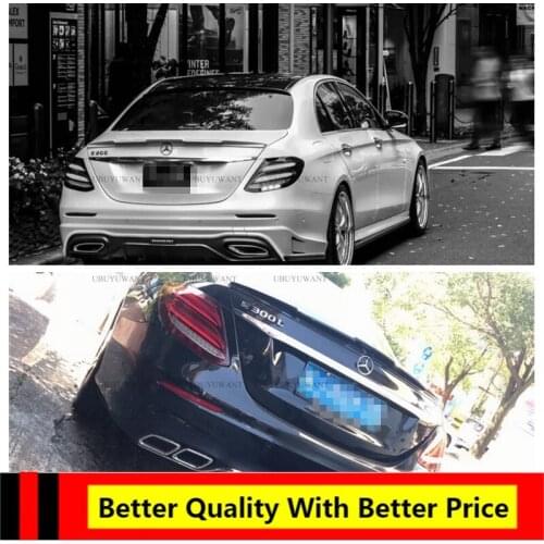 For Mercedes-Benz W213 E Class AMG 2015-2018 ABS Primer Color Rear Trunk Spoiler Car Tail Wing Decoration