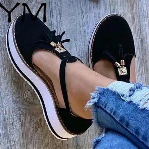 2020 Spring Summer Shoes Women Hemp High Heel Platform Outdoor Leisure Buckle Slippers Beach Sandals Ladies Sexy Tassels Sandals
