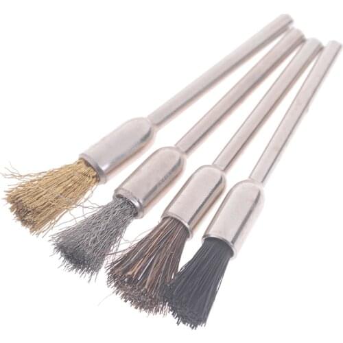 1pcs Nail Drill Bit Cleaning Brush Portable Tools For Electric Manicure Drills Copper Wire Drill Bit Cleaner Hot