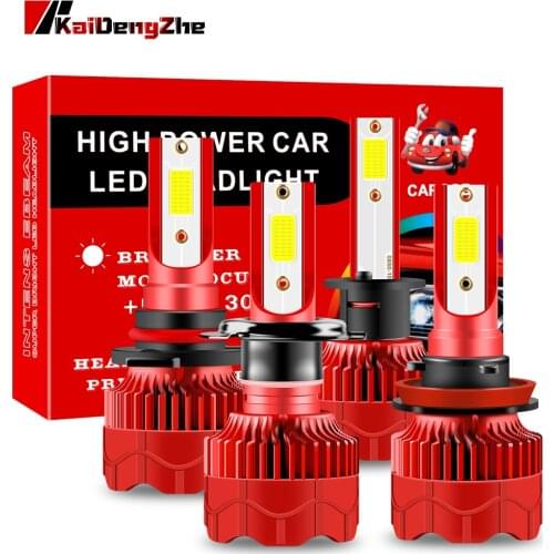 2pcs LED H8 9012 HIR2 Car Headlights Bulb COB Автомобильные фары H7 H1 H3 H4 9005 HB3 9006 HB4 50W 4800LM Fog Light Accessories
