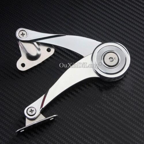 2PCS Hydraulic Randomly Stop Hinges Kitchen Cabinet Door Adjustable Polish Hinge Furniture Lift Up Flap Stay Support Rod