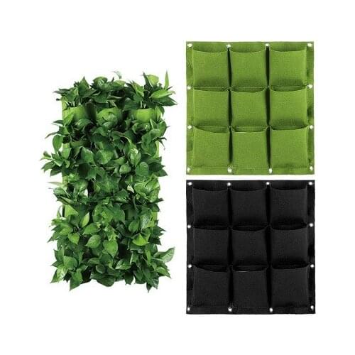2Pieces/Lot Garden Plant Pot Flower Pot Macetas Semillas Greenhouses Plant Planting Bag Vertical Wall Hanging Cемена Jardín