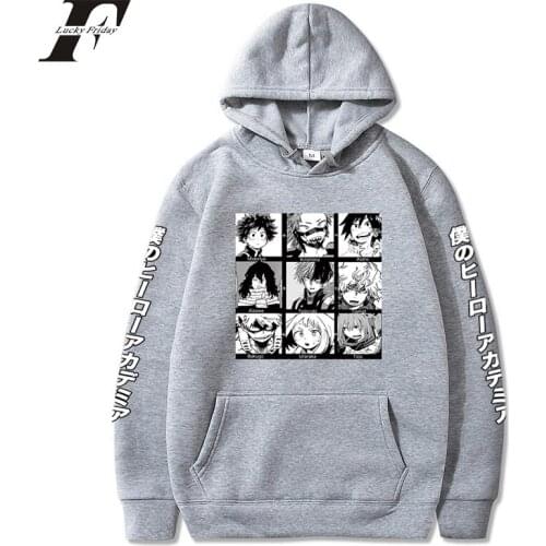 2020 Anime Hoodie MY Hero Academia Printed Hoodies Sweatshirt Men/women Casual Cartoon Manga Oversized Hoodie Kpop 2020 Hooded