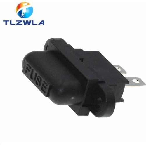 5Pcs AMP Car fuse box Auto safety strip socket The fixed seat Medium car insert Welding type with fixed ear