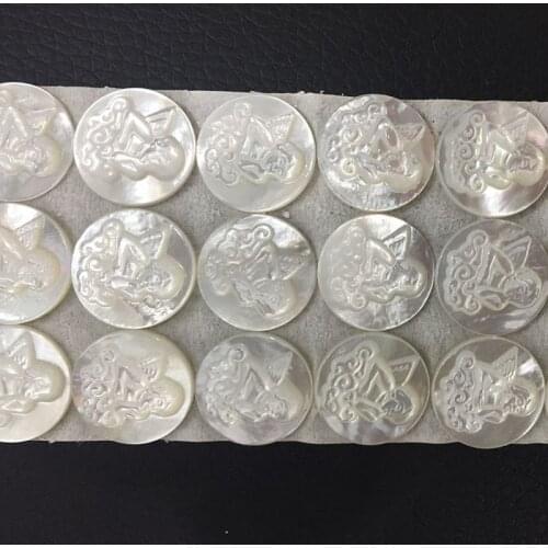 15MM Natural White Pearl Cupid Shell Beads For Jewelry Making Charms Female DIY Fashion Jewelry Accessories 5Pcs/Lot