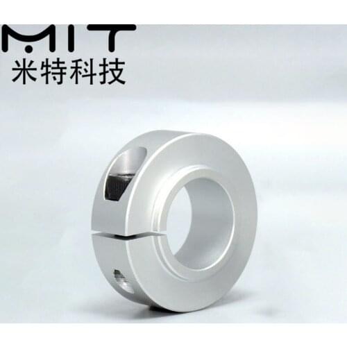 Long Convex Type Shaft Clamp Aluminum alloy Retaining Ring Optical Open Type Shaft Collar Fixing Ring with Screw