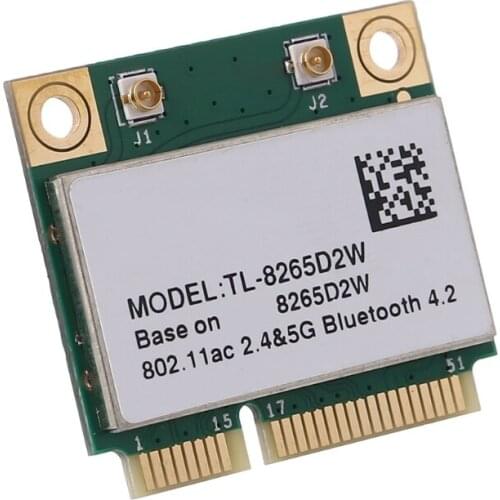 T3LB Dual Band Wireless-AC 8265HMW 8265D2W 2.4G/5Ghz 802.11ac 867Mbps Bluetooth 4.0 Mini PCI-E Card