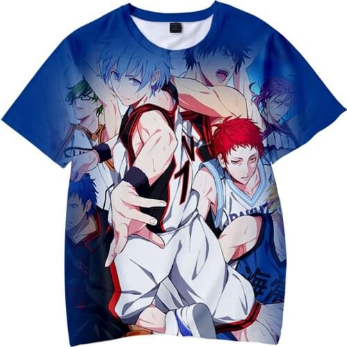 Kurokos Basketball Tshirt 3D O-Neck Women Mens Tshirt Summer Short Sleeve Harajuku Streetwear Japanese Anime Fashion Clothes