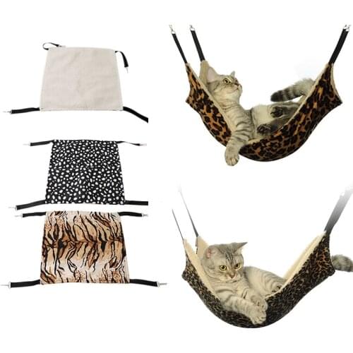 Pet Kitten Cat Hammock Removable Hanging Soft Bed Cages Small Dog Bed Cover Bag Blankets For Chair Rat Pets Swing