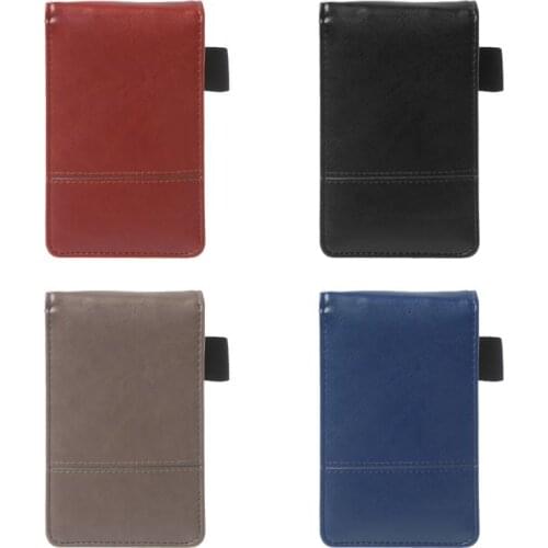 Pocket A7 Notebook Leather Cover Notepad Memo Diary Planner With Calculator Business Work Office Supplies