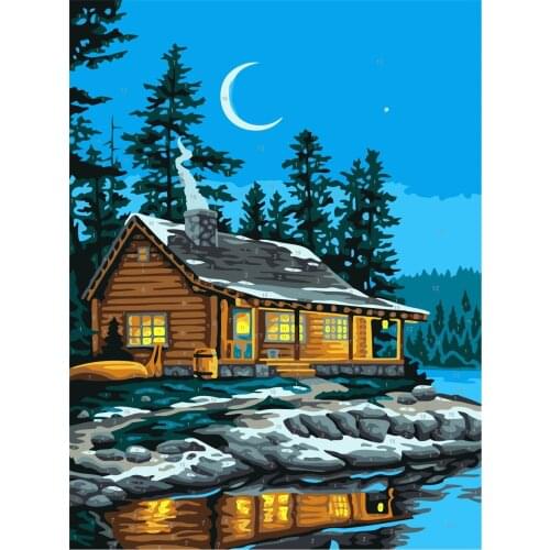 Terra Hello Painting By Numbers For Adults Heart Balloon Landscape Diy Oil Paints Handpainted Home Decoration Wall Artcraft Gift