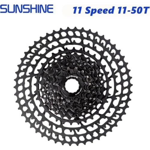 SUNSHNE MTB 11 Speed 11-50T Cassette 370g Ultralight Bicycle Freewheel 11T Bicycle Part MTB For M9000 M8000 M7000