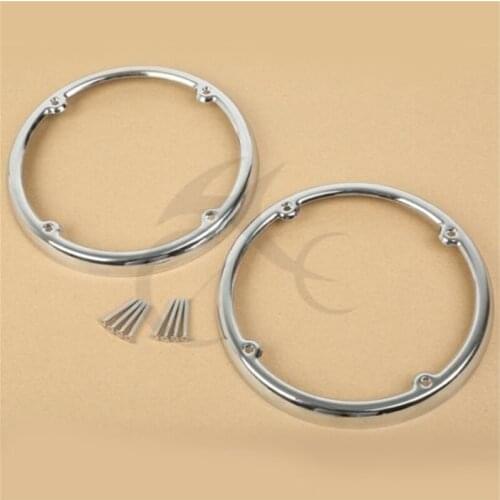 Motorcycle Tour Pack Speaker Trim For Harley Touring Electra Glide Ultra Classic Limited FLHTCU 2014-2016