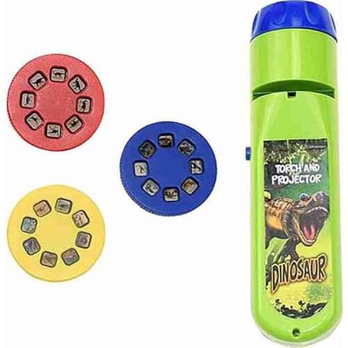 1PC Children Early Education Flashlight Projector Baby Sleeping Story Mini Luminous Projection Lamp Kids Holiday Birthday Gift