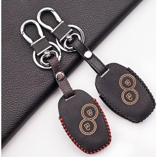 Carrying Leather Car Key Cover for Renault clio dacia logan megane espace kangoo duster twingo 2 Buttons Remote car accessories